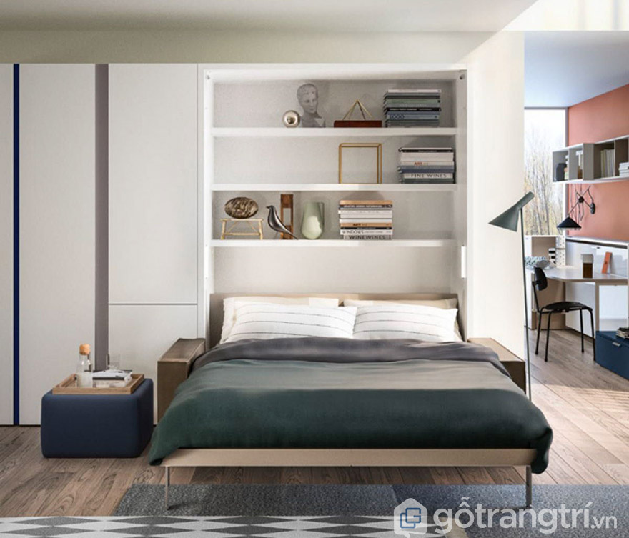 thiết kế tủ quần áo âm tường