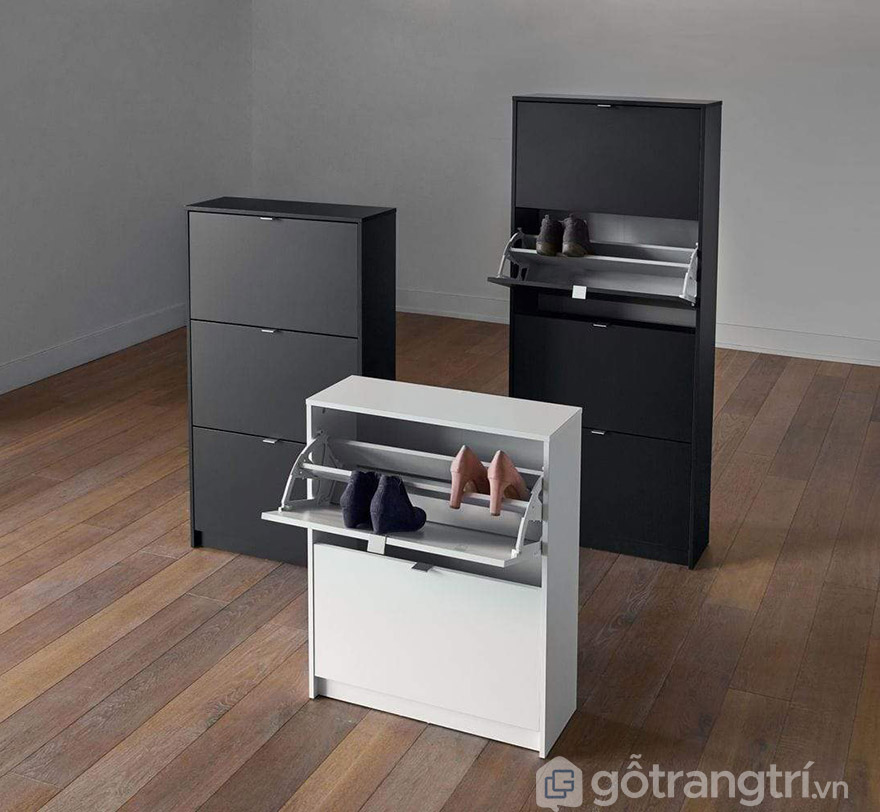 tủ giày gỗ 2 cánh