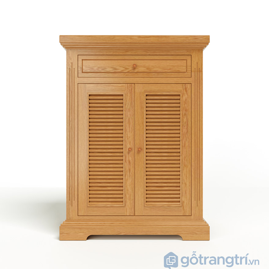 tủ giày gỗ 2 cánh