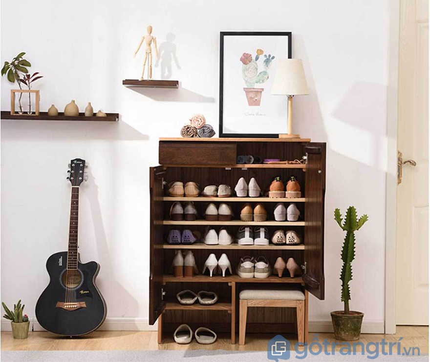 Tủ giày gỗ 1m2