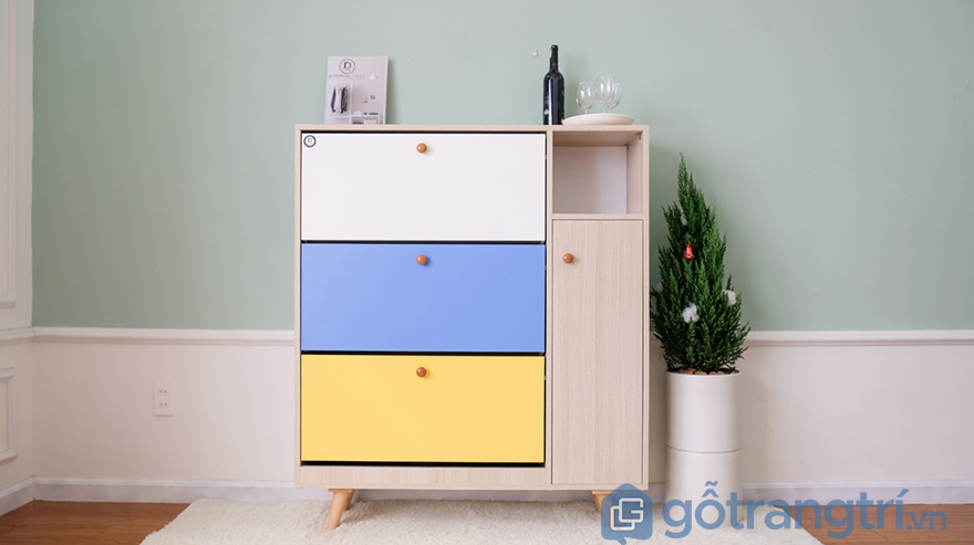 Tủ giày gỗ 1m2