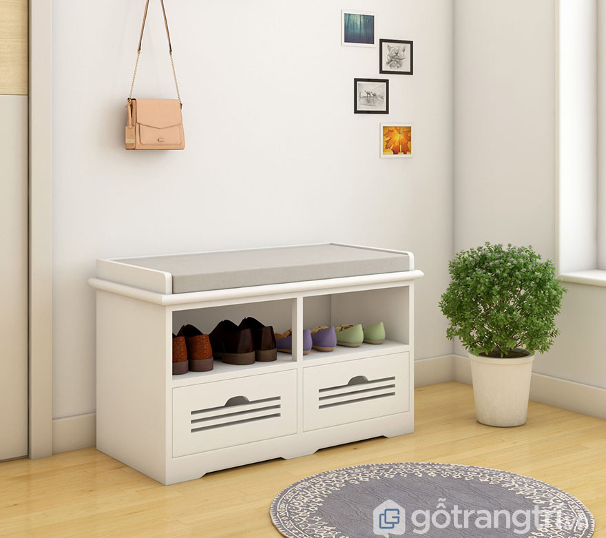 tủ giày thông minh có ghế ngồi