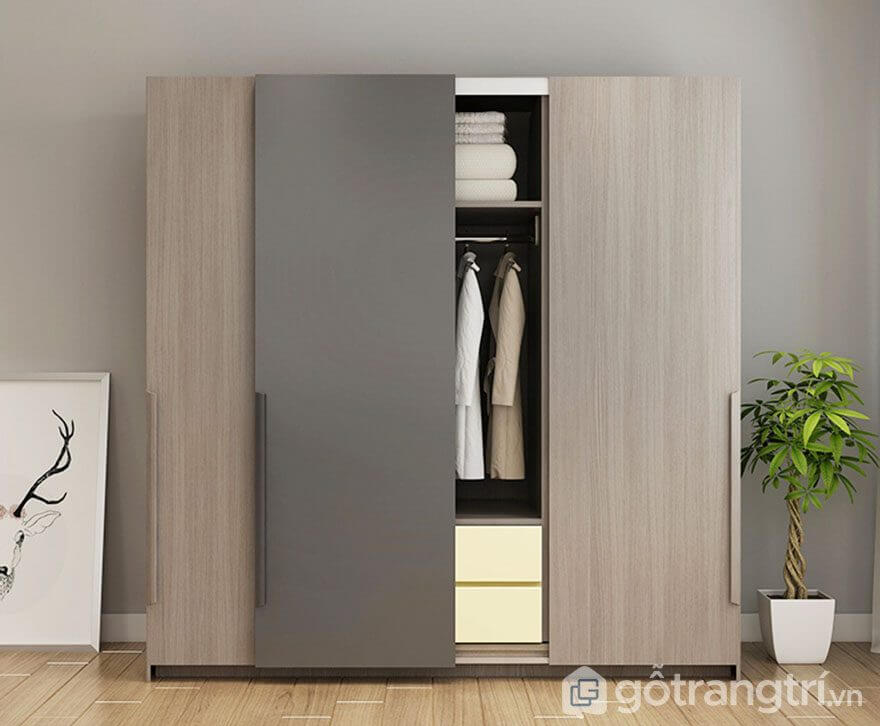tủ quần áo gỗ ép giá rẻ TPHCM