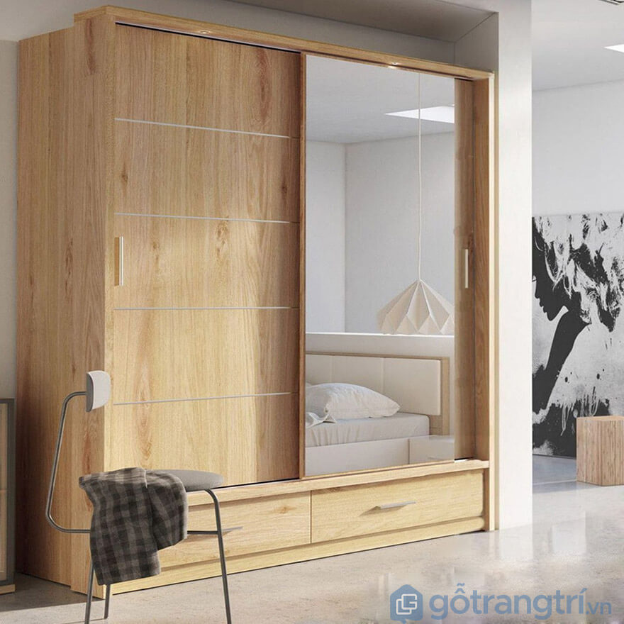 tủ quần áo cửa lùa 2 cánh tphcm