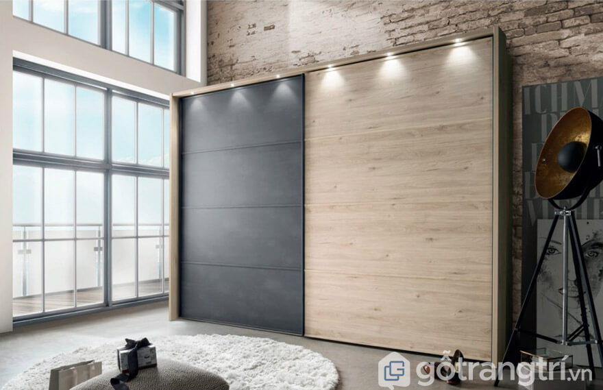 tủ quần áo cửa lùa 2 cánh tphcm