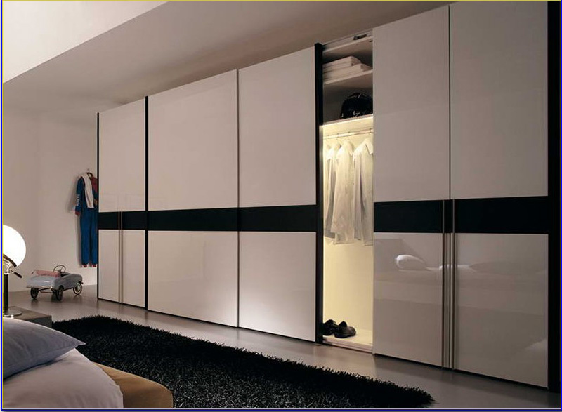 thiết kế phòng ngủ với tủ âm tường