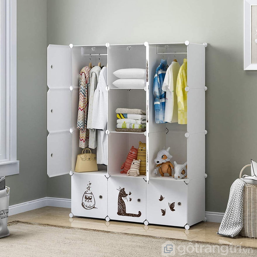 mẫu tủ quần áo 3 buồng