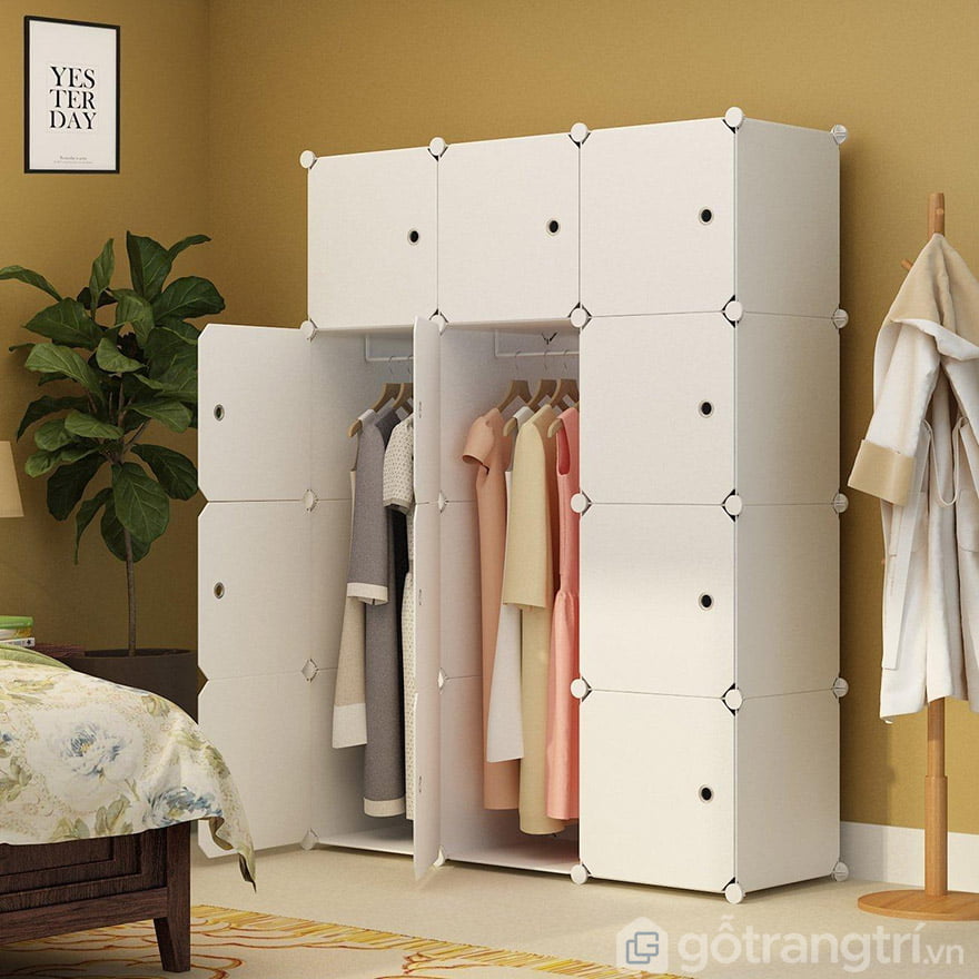 mẫu tủ quần áo 3 buồng