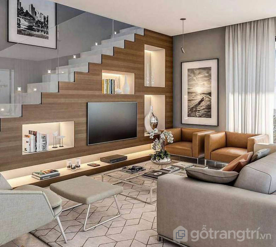 các mẫu tủ gầm cầu thang