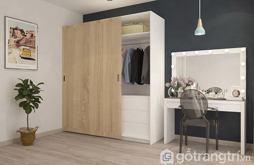 tủ quần áo cửa lùa 1m6
