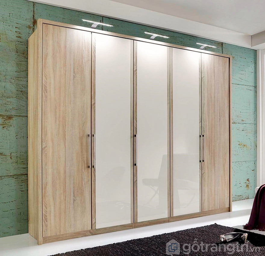 các mẫu tủ quần áo 4 buồng