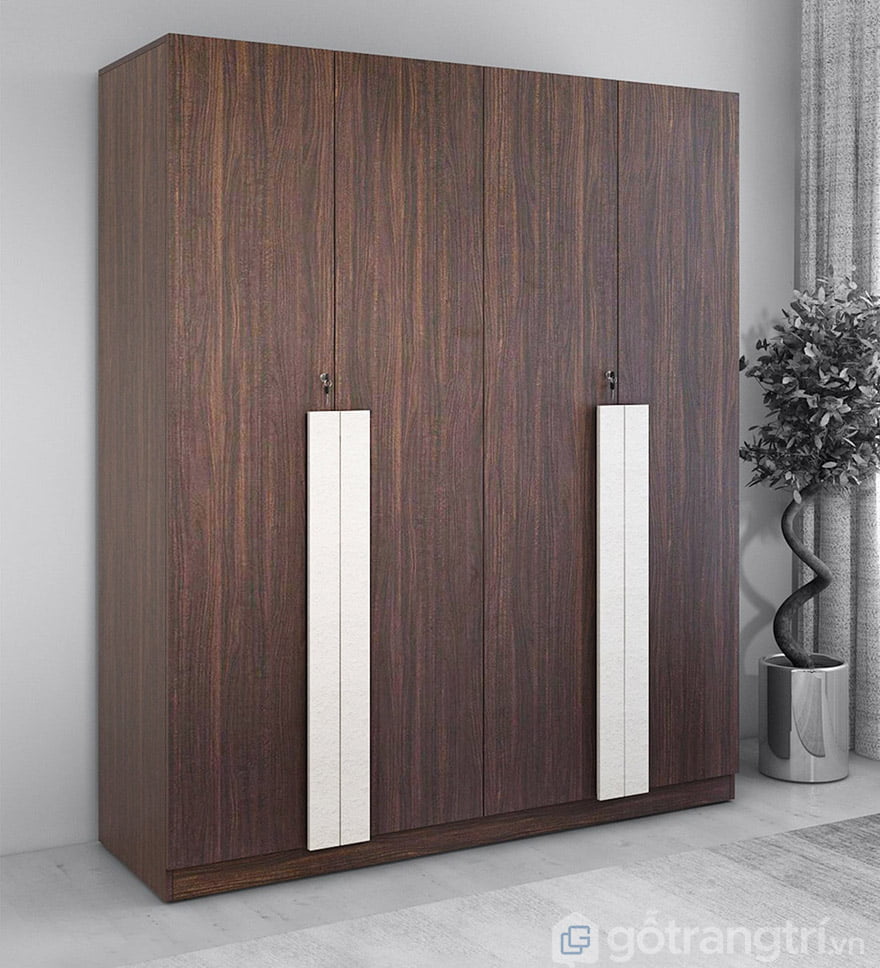 các mẫu tủ quần áo 4 buồng