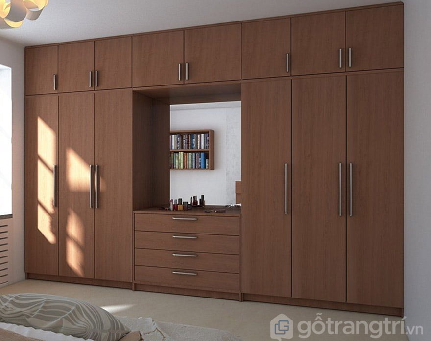 các mẫu tủ quần áo 4 buồng