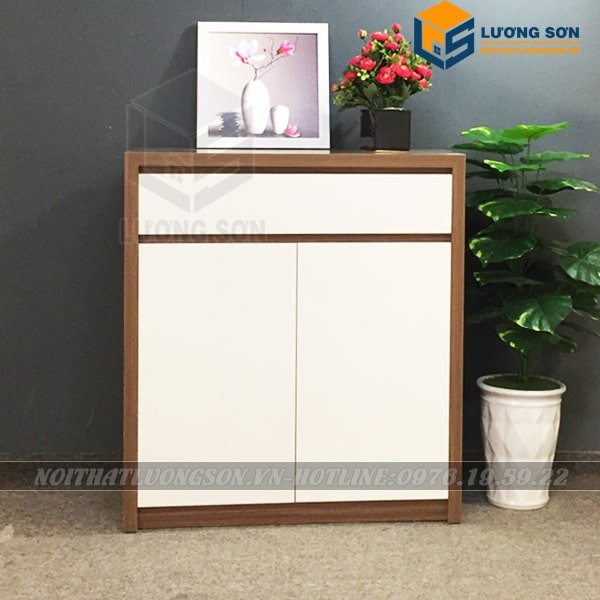 Tủ giày gỗ giúp không gian phòng khách trở nên sang trọng hơn
