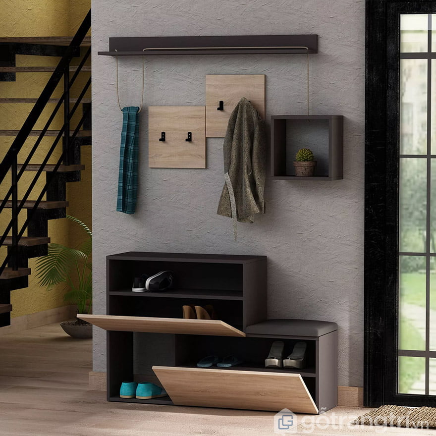 tủ đựng giày dép bằng gỗ ép