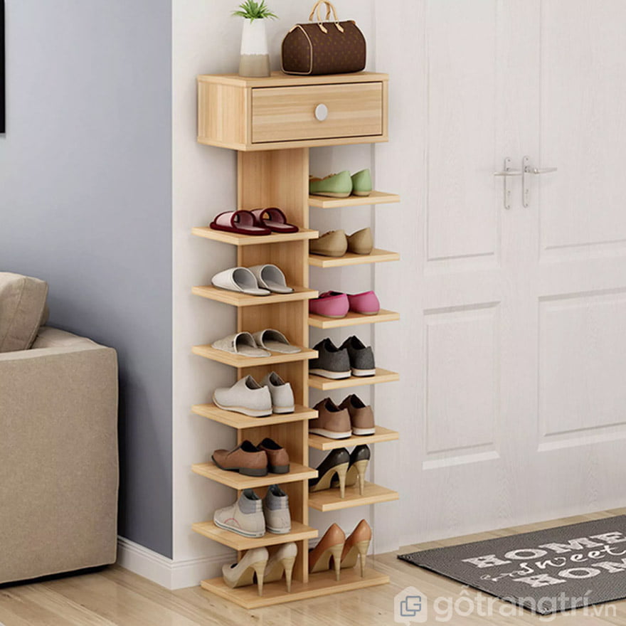 tủ đựng giày dép bằng gỗ ép