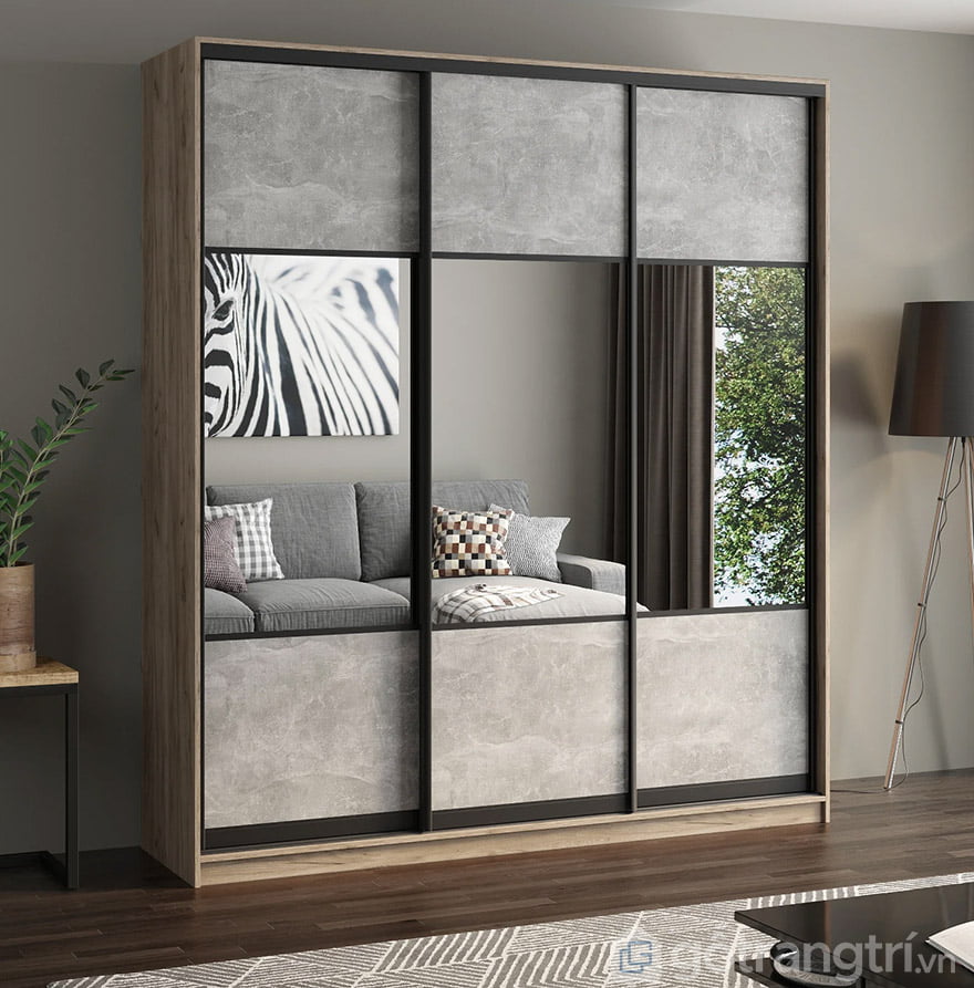 mẫu tủ quần áo 3 buồng đẹp