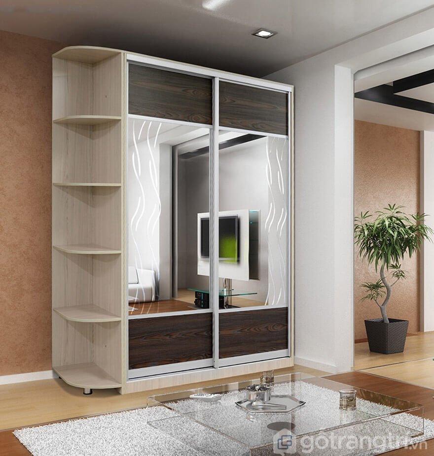 tủ quần áo gỗ MDF giá rẻ