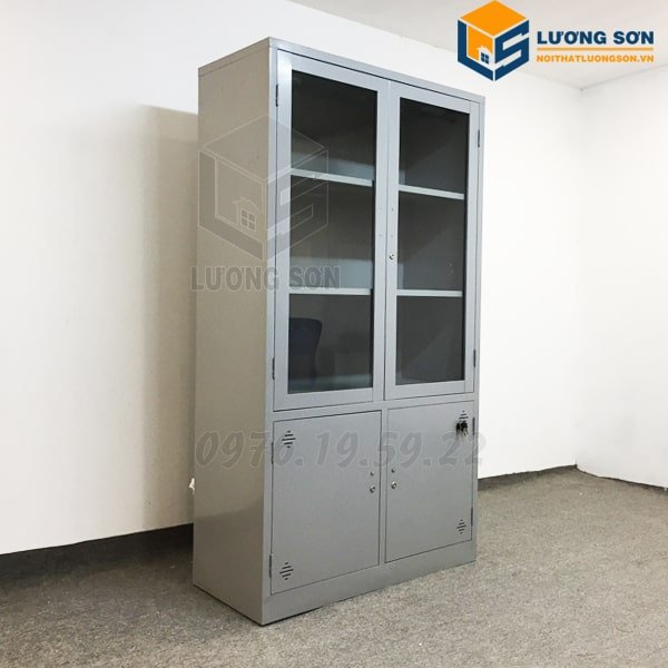 Tủ đựng hồ sơ sắt với màu sắc nhã nhặn, hiện đại thích hợp với phòng nhân viên
