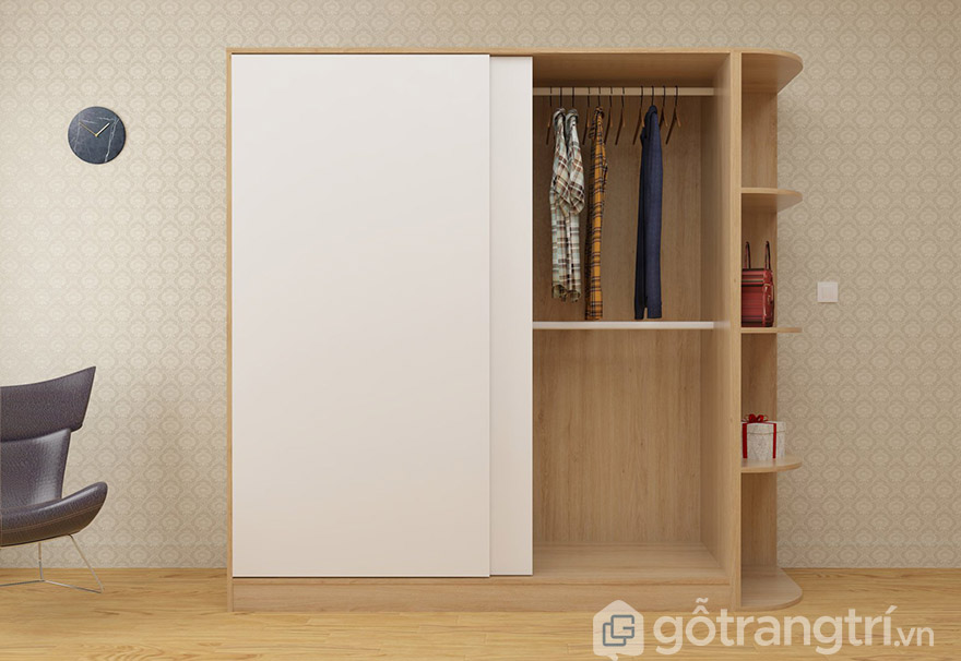 Tủ quần áo giá rẻ Đê La Thành hiện đại