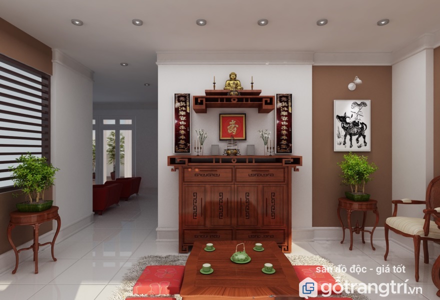 Kích thước tủ thờ theo lỗ ban chuẩn phong thủy