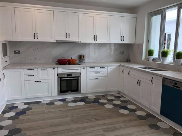 Tủ tủ bếp gỗ công nghiệp MDF sơn màu