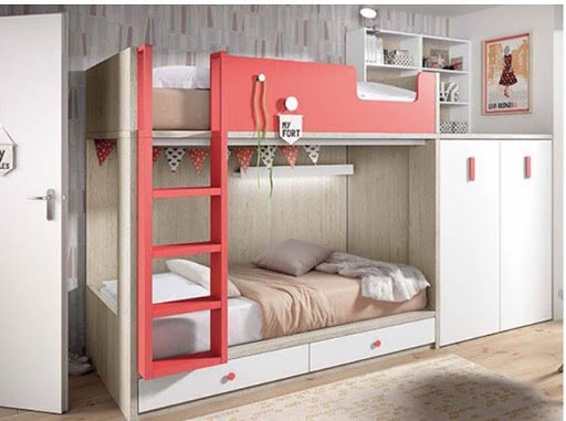 Tủ quần áo kết hợp với giường ngủ tiết kiệm không gian