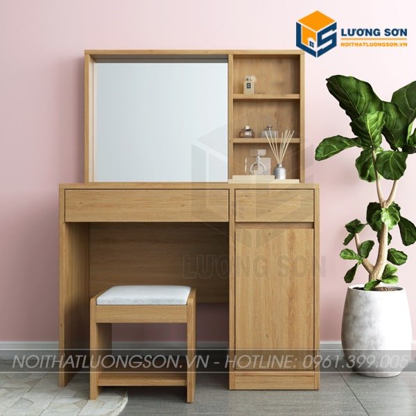 Tủ trang điểm gỗ công nghiệp bền bỉ và hiện đại là một lựa chọn tốt