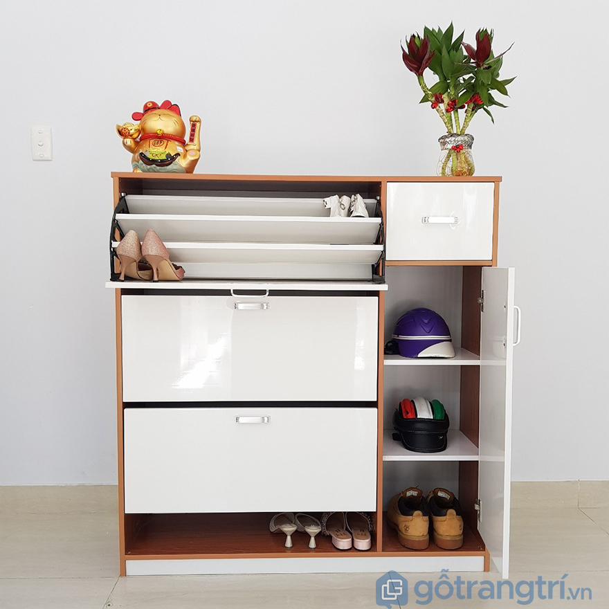 Mẫu tủ giày dép hiện đại