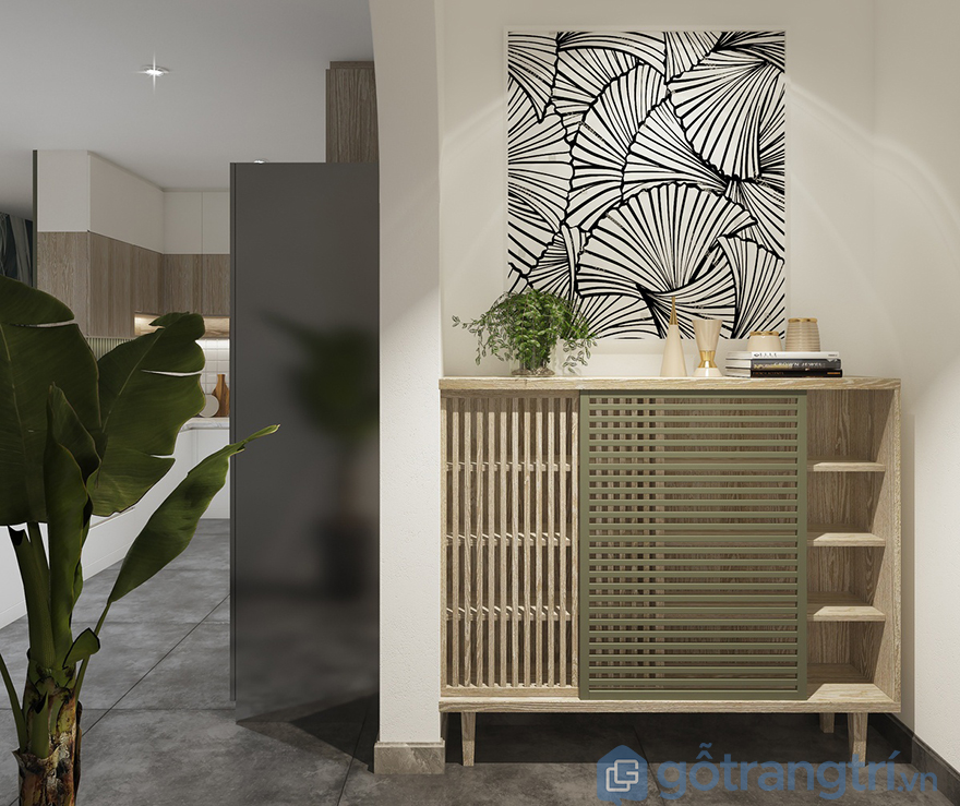 Mẫu tủ giày dép hiện đại