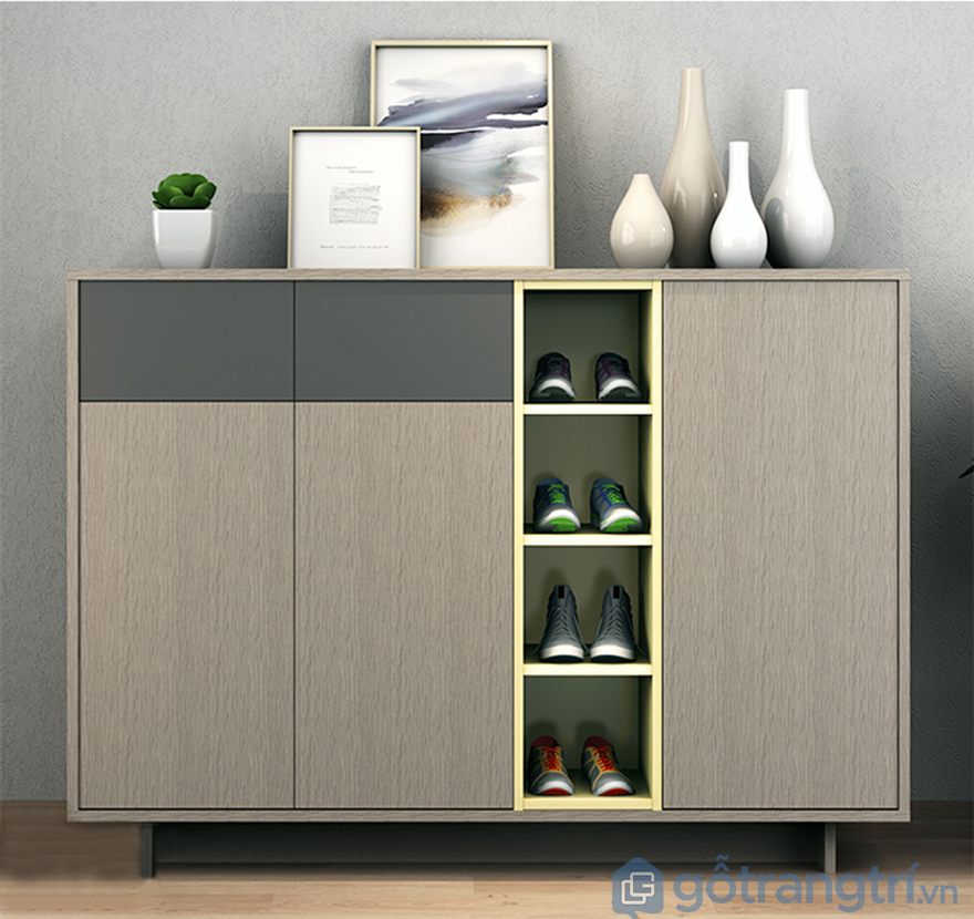 Mẫu tủ giày dép hiện đại