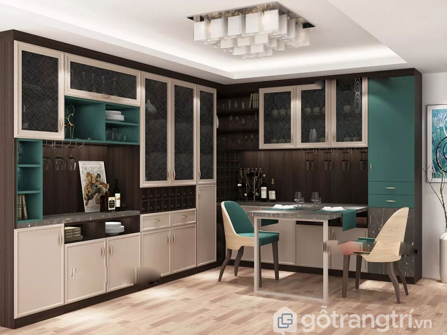 mẫu tủ rượu phòng bếp