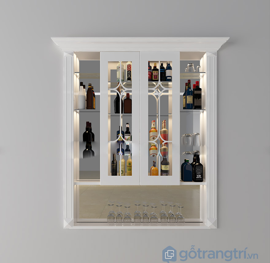 tủ trưng bày rượu mini