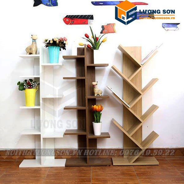 Giá sách làm bằng gỗ có thể sử dụng trong thời gian dài