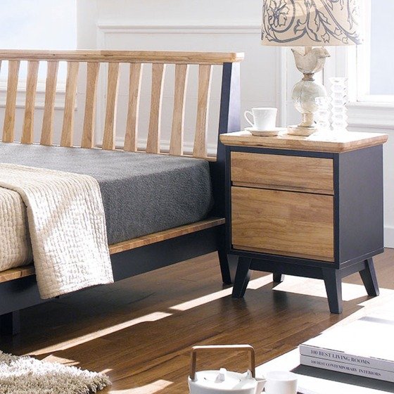 Tủ đầu giường gỗ dễ dàng phối hợp với nhiều phong cách phòng ngủ