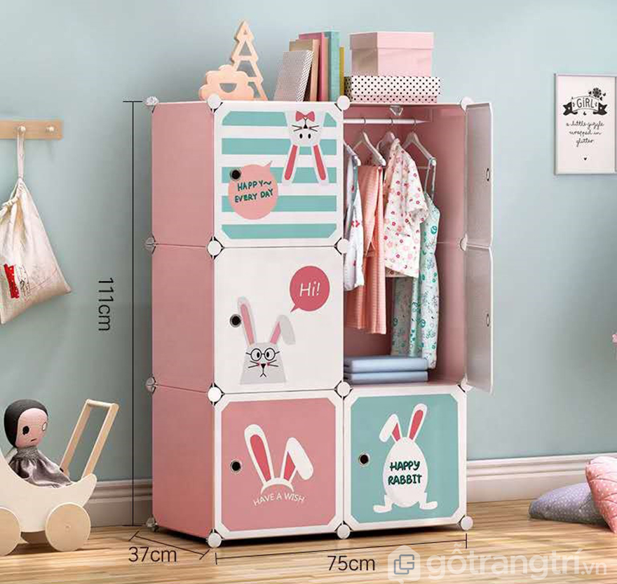 Tủ quần áo mini đẹp