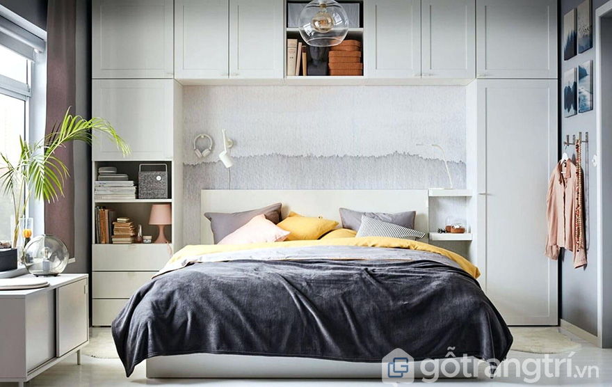 Thiết kế tủ quần áo thông minh kết hợp giường ngủ