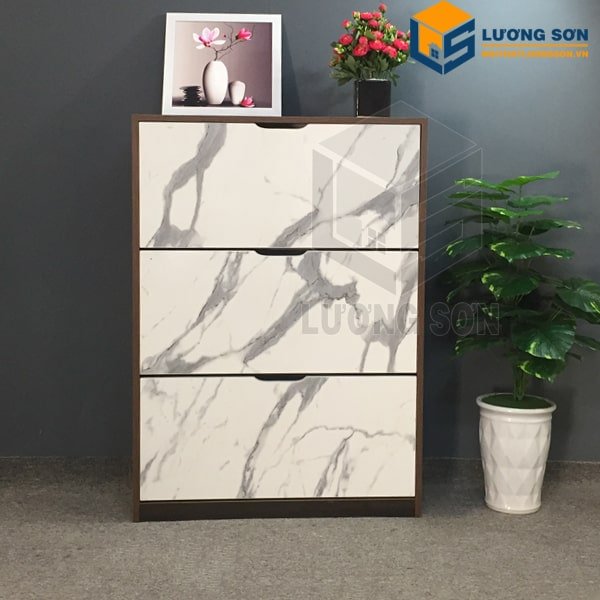 Tủ giày thông minh TM12 cánh vân đá tiện dụng