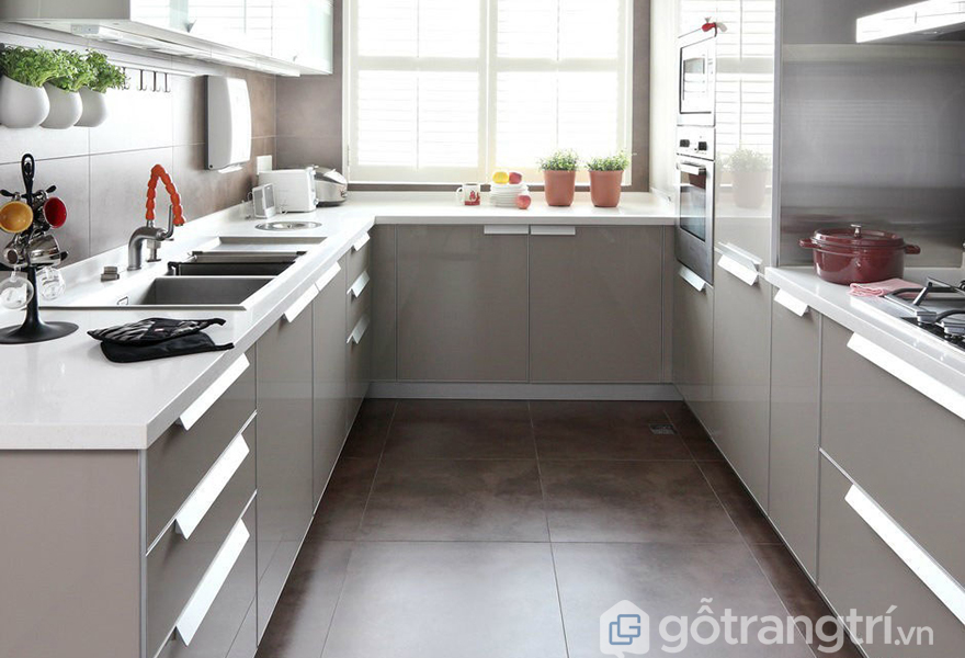 Căn bếp có tính đối xứng