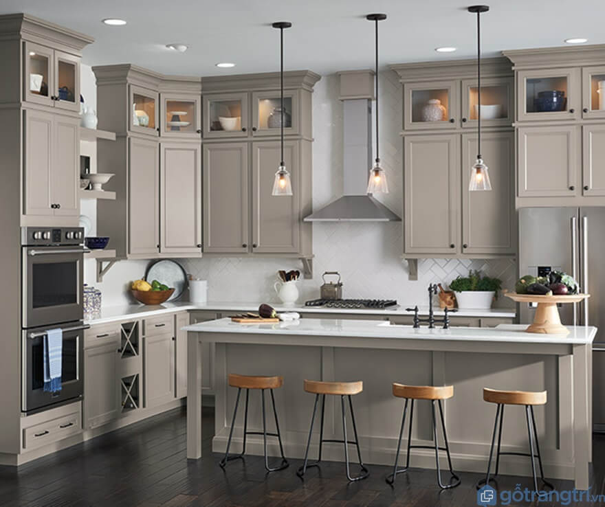 Tủ bếp laminate đẹp - Mẫu 03