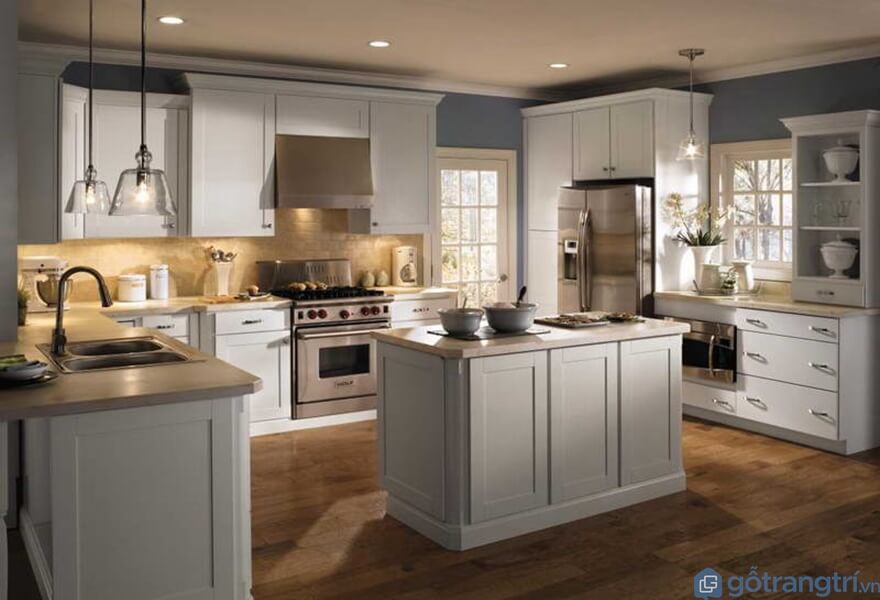 Tủ bếp laminate đẹp - Mẫu 04