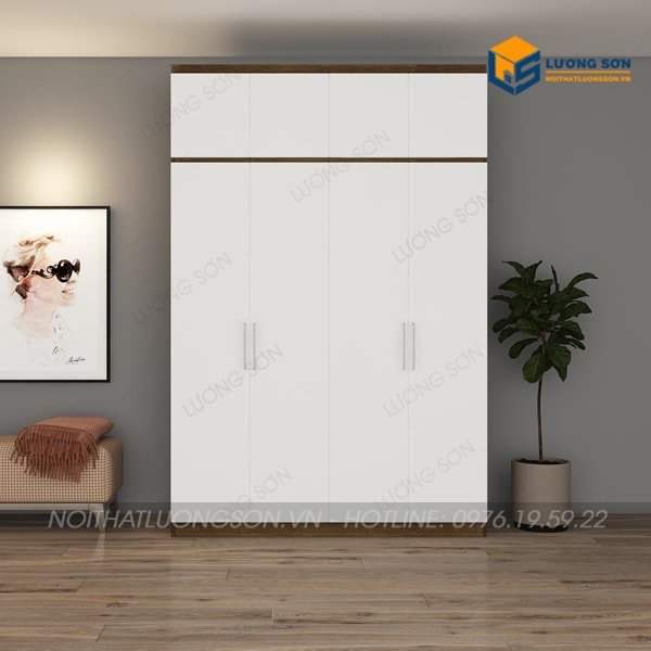 Tủ quần áo hai tầng có chiều cao lên tới 240cm