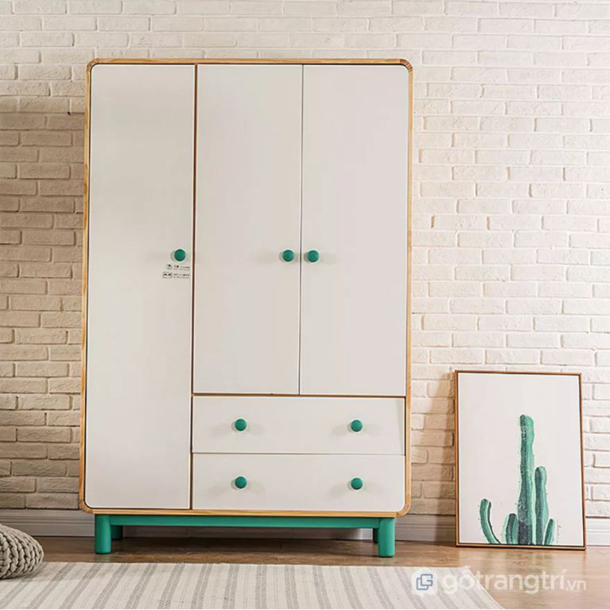 tủ quần áo bằng gỗ cho bé