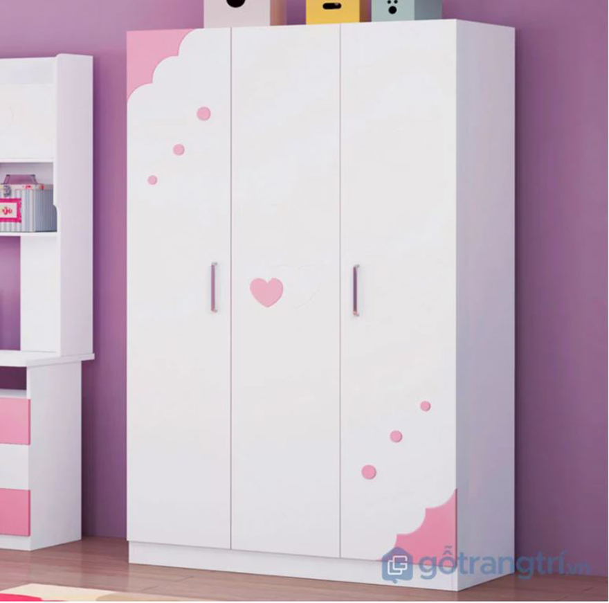 tủ đựng quần áo cho trẻ em bằng gỗ