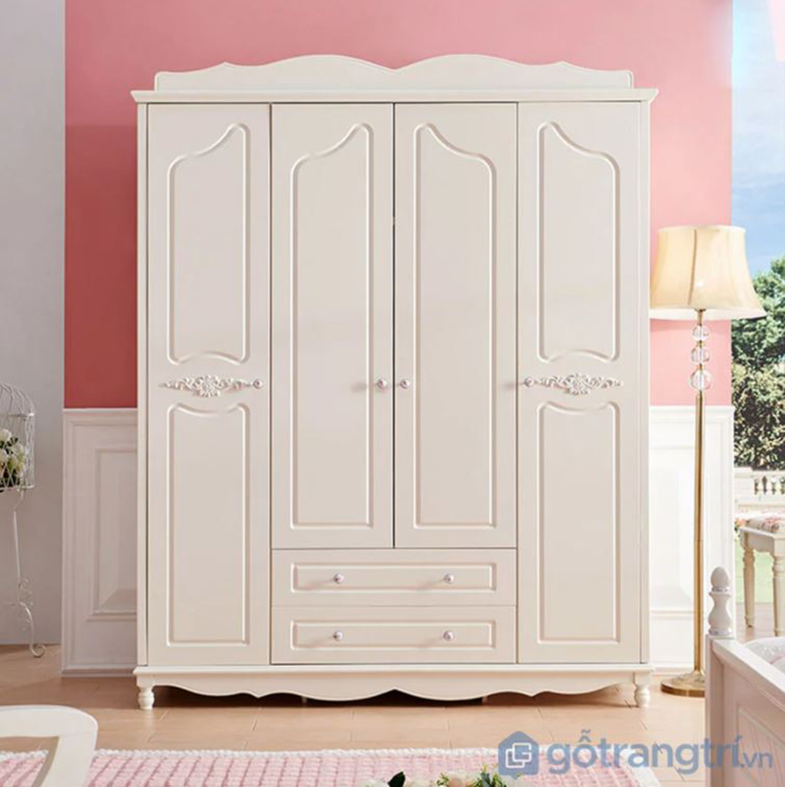 Tủ đựng quần áo gỗ sồi