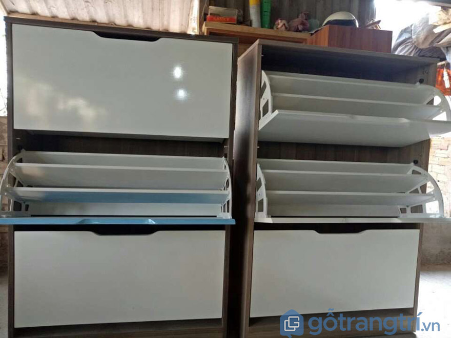 Tủ giày cánh lật gỗ công nghiệp