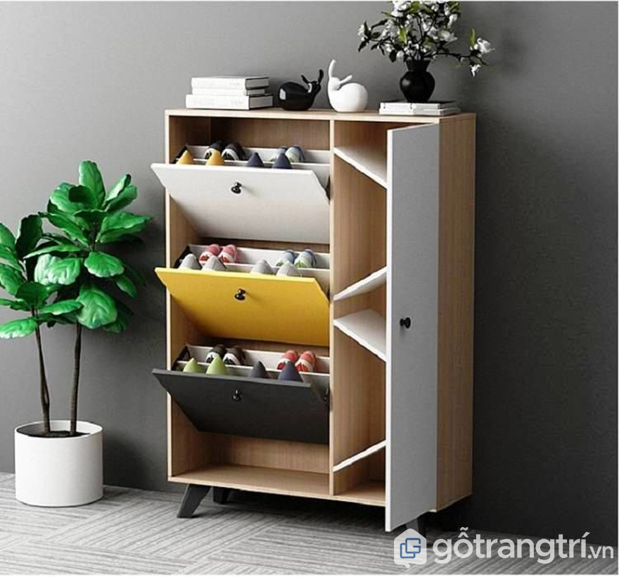 tủ giày đa năng 3 tầng