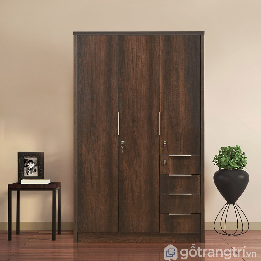 tủ gỗ xoan đào 3 cánh giá bao nhiêu