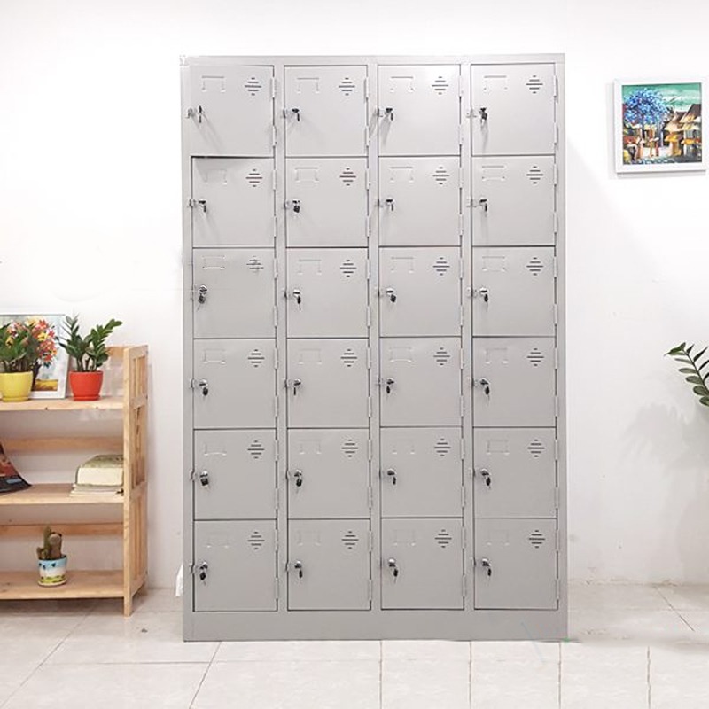 Tủ locker 24 ngăn bền bỉ, dễ sử dụng