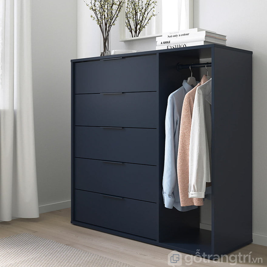 tủ ngăn kéo gỗ đựng quần áo